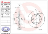 Brzdový kotouč BREMBO 09.5290.14 - HONDA