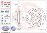 Brzdový kotouč BREMBO 09.8004.4X