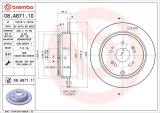 Brzdový kotouč BREMBO 08.A871.10