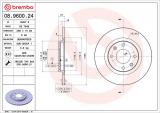 Brzdový kotouč BREMBO 08.9600.24 - CITROËN