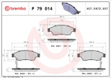 Sada brzdových destiček BREMBO P79014 - SUZUKI