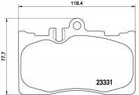 Sada brzdových destiček BREMBO P83058 Sada brzdových destiček BREMBO P83058