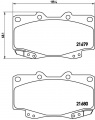 Sada brzdových destiček BREMBO P83069 - TOYOTA