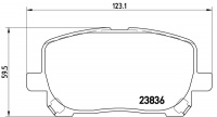 Sada brzdových destiček BREMBO P83061 - TOYOTA
