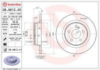 Brzdový kotouč BREMBO 08.A612.41