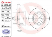 Brzdový kotouč BREMBO 08.A759.11