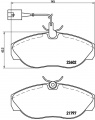 Sada brzdových destiček BREMBO P23083 - CITROËN, FIAT, PEUGEOT