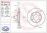 Brzdový kotouč BREMBO 09.A203.10 - TOYOTA
