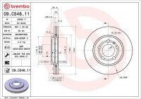 Brzdový kotouč BREMBO 09.C548.11 - VW Brzdový kotouč BREMBO 09.C548.11 - VW