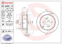 Brzdový kotouč BREMBO 08.A602.11