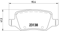 Sada brzdových destiček BREMBO P50058 - MERCEDES-BENZ