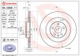 Brzdový kotouč BREMBO 09.C939.11 - VOLVO
