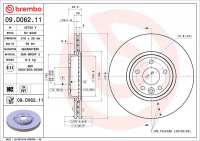 Brzdový kotouč BREMBO 09.D062.11 - JAGUAR Brzdový kotouč BREMBO 09.D062.11 - JAGUAR