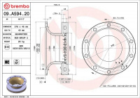 Brzdový kotouč BREMBO 09.A594.20