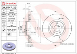 Brzdový kotouč BREMBO 09.5147.20 - LANCIA