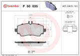 Sada brzdových destiček BREMBO P50035 - MERCEDES-BENZ