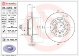 Brzdový kotouč BREMBO 08.A202.11
