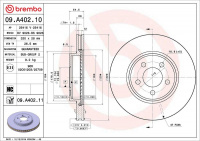 Brzdový kotouč BREMBO 09.A402.11
