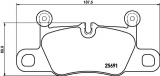 Sada brzdových destiček BREMBO P65031