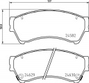 Sada brzdových destiček BREMBO P49060