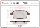Sada brzdových destiček BREMBO P50107 - MERCEDES-BENZ