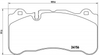 Sada brzdových destiček BREMBO P50078 - MERCEDES-BENZ
