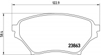 Sada brzdových destiček BREMBO P49029 - MAZDA Sada brzdových destiček BREMBO P49029 - MAZDA