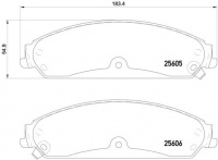 Sada brzdových destiček BREMBO P23149 - CHRYSLER, DODGE, LANCIA