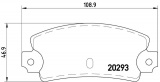 Sada brzdových destiček BREMBO P23008 - LANCIA
