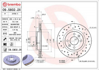 Brzdový kotouč BREMBO 09.5802.2X