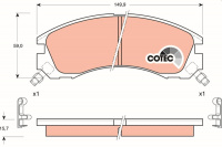 Sada brzdových destiček TRW GDB3200 - MITSUBISHI SPACE WAGON