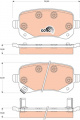 Sada brzdových destiček TRW GDB4176 - CHRYSLER VOYAGER 07-