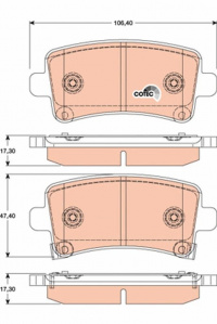 Sada brzdových destiček TRW GDB1784 - OPEL INSIGNIA 08-