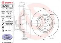 Brzdový kotouč BREMBO 09.A270.11
