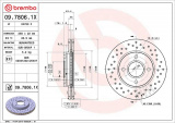 Brzdový kotouč BREMBO 09.7806.1X