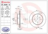 Brzdový kotouč BREMBO 09.9599.10 - SUZUKI