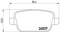 Sada brzdových destiček BREMBO P44016 - LAND ROVER Sada brzdových destiček BREMBO P44016 - LAND ROVER