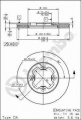 Brzdový kotouč BREMBO 09.5947.10 - NISSAN
