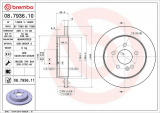 Brzdový kotouč BREMBO 08.7936.10 - MERCEDES-BENZ
