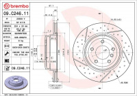 Brzdový kotouč BREMBO 09.C246.11 - BMW