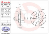 Brzdový kotouč BREMBO MAX 09.7825.75 - TOYOTA