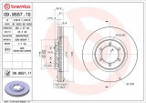 Brzdový kotouč BREMBO 09.9557.10 - HYUNDAI