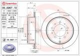 Brzdový kotouč BREMBO 09.A967.10 - TOYOTA