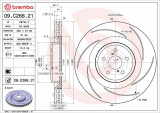 Brzdový kotouč BREMBO 09.C266.21 - LEXUS