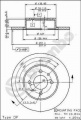 Brzdový kotouč BREMBO 08.3129.10 - FIAT, LANCIA