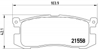 Sada brzdových destiček BREMBO P24025 - MAZDA