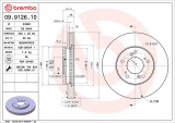 Brzdový kotouč BREMBO 09.9126.10 - HONDA