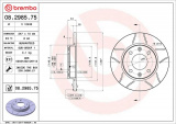 Brzdový kotouč BREMBO MAX 08.2985.75 - CITROËN, PEUGEOT