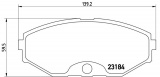 Sada brzdových destiček BREMBO P56052 - INFINITI, NISSAN