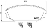 Sada brzdových destiček BREMBO P28049